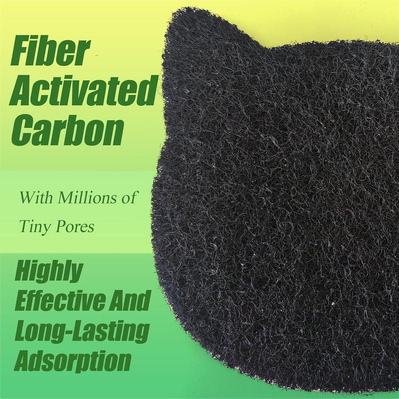 PurifyLogix Cat Litter Box Stick-on Activated Charcoal Filters Compatible with Most Cat Litter Box, Universal Activated Carbon Filters to Absorb Odors and Control Damp for Keep Home Fresh (6 Pack) - Image 4